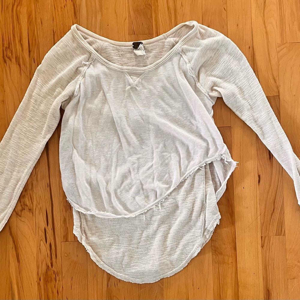 We The Free Cream Long Sleeve Top